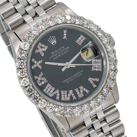 rolex oyster perpetual datejust 36mm case with diamond dial|datejust 36 oyster mm oystersteel.